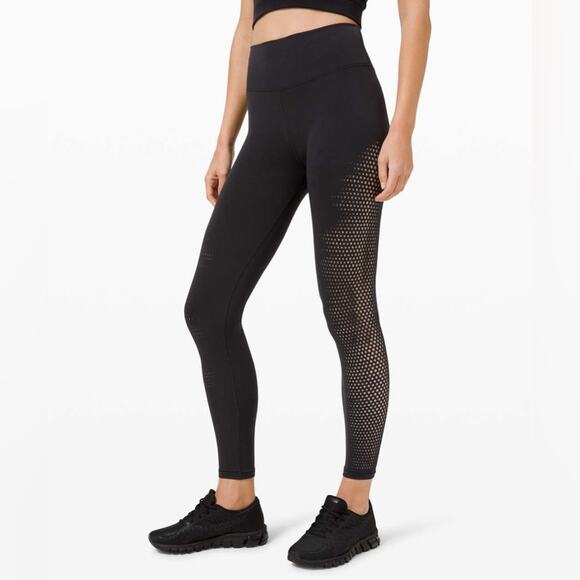 LULULEMON Reveal 7/8 Tight Leggings in Black Size 2 - Picture 1 of 8
